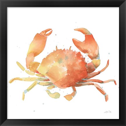 Framed Summertime Crab Print