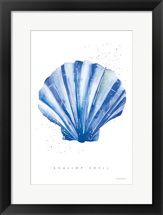 Framed Scallop Shell Print