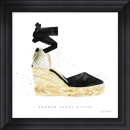 Framed Beach Glam VI Print