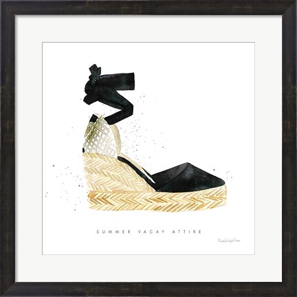 Framed Beach Glam VI Print