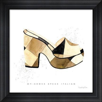 Framed Beach Glam V Print