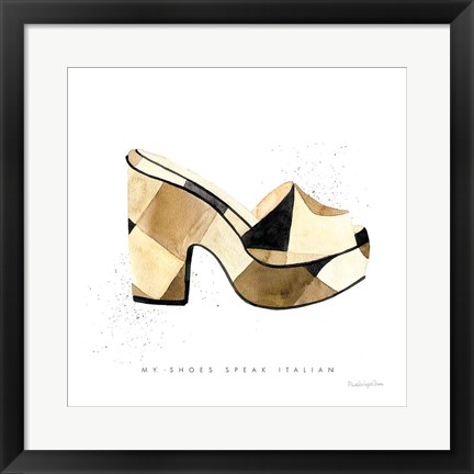 Framed Beach Glam V Print