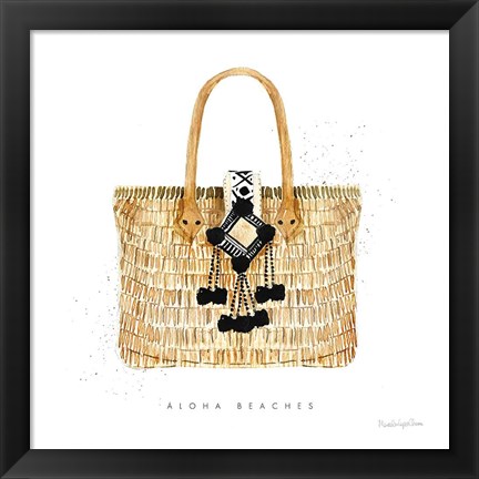 Framed Beach Glam IV Print