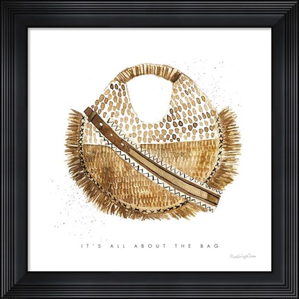 Framed Beach Glam III Print