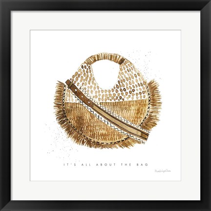 Framed Beach Glam III Print