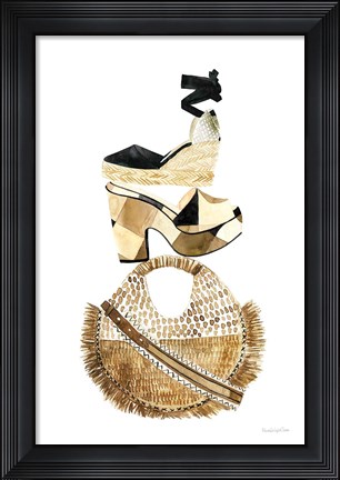 Framed Beach Glam II Print