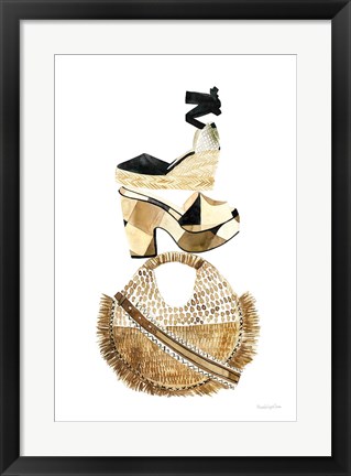 Framed Beach Glam II Print