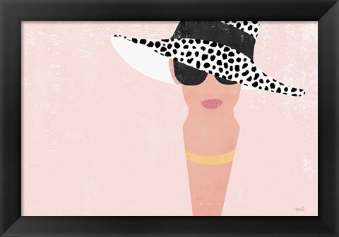 Framed Fashion Forward Blush Print