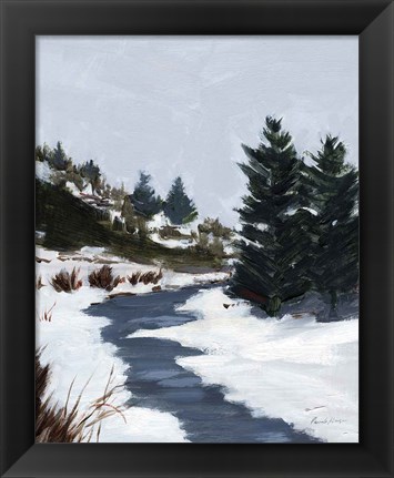 Framed Winter Trails Print