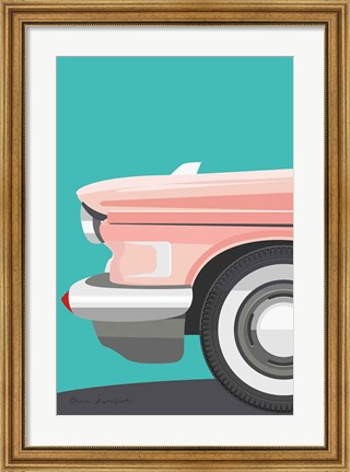 Framed Vintage Car III Print