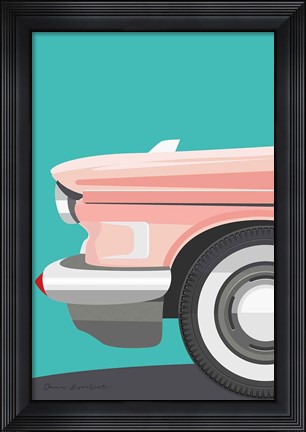 Framed Vintage Car III Print