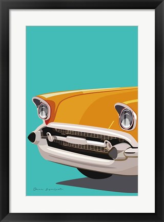 Framed Vintage Car II Print