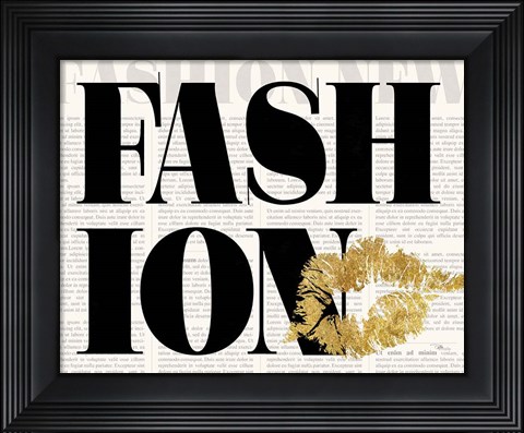 Framed Fashion Sense II BW Print