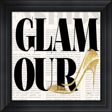 Framed Fashion Sense IV BW Print