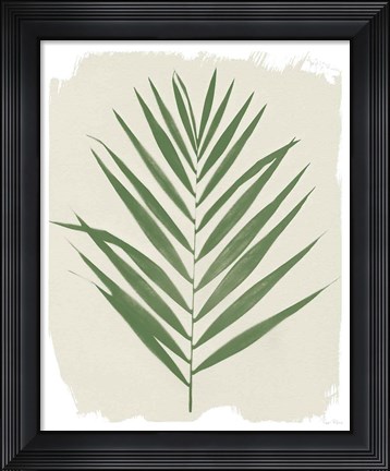 Framed Nature By the Lake Frond III Cream Print