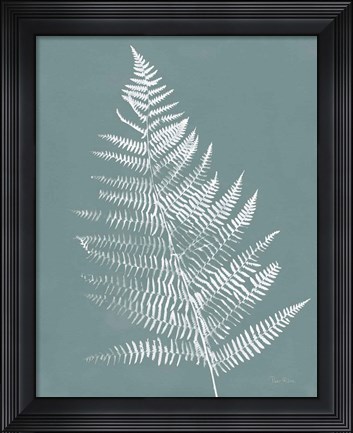 Framed Nature by the Lake Ferns VI Gray Mist Crop Print