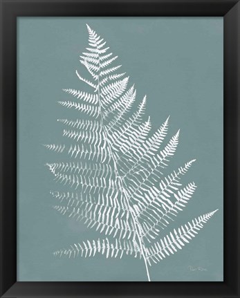 Framed Nature by the Lake Ferns VI Gray Mist Crop Print