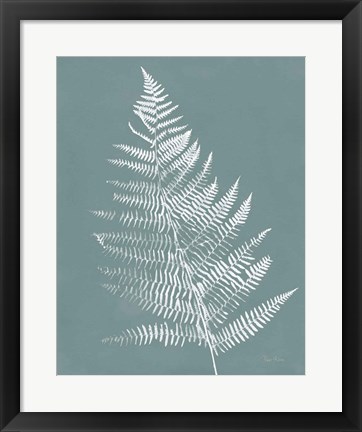 Framed Nature by the Lake Ferns VI Gray Mist Crop Print