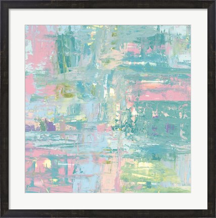 Framed Islands Abstract II Pastel Print