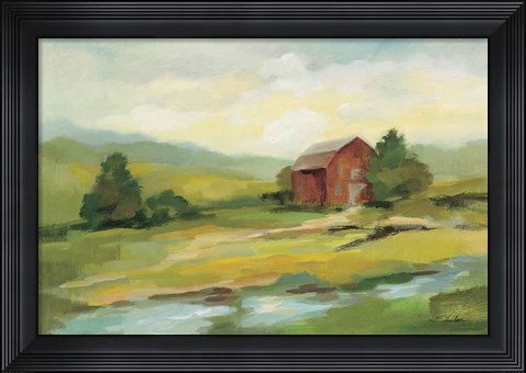 Framed Springtime Farm Print