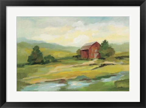 Framed Springtime Farm Print