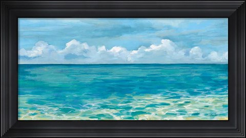Framed Caribbean Sea Reflections Print