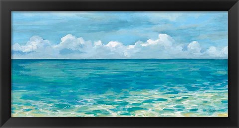 Framed Caribbean Sea Reflections Print