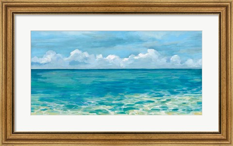 Framed Caribbean Sea Reflections Print