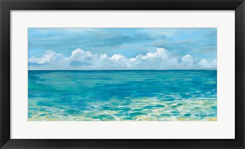 Framed Caribbean Sea Reflections Print