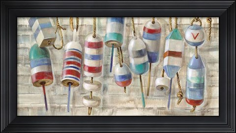 Framed Summer Buoys Print