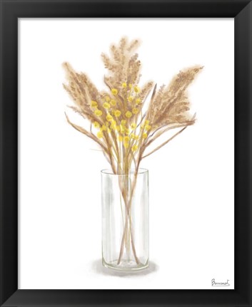 Framed Dried Flower Yellow IV Print