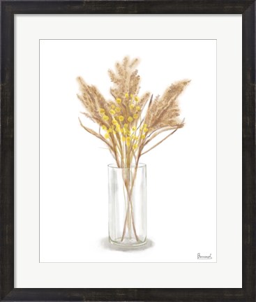 Framed Dried Flower Yellow IV Print
