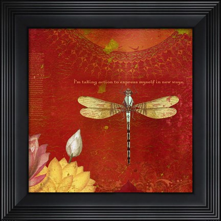 Framed Creative Visualization I-Express Myself Print
