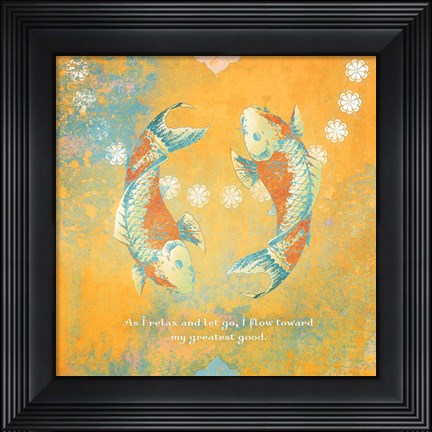 Framed Creative Visualization V-Relax Print