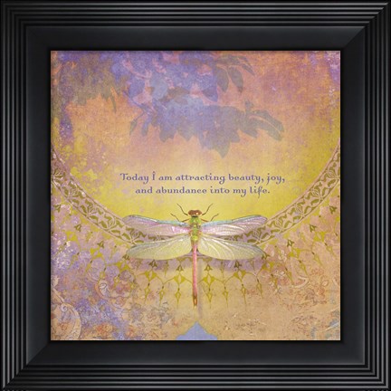 Framed Creative Visualization XI-Abundance Print