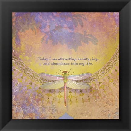 Framed Creative Visualization XI-Abundance Print