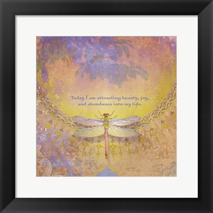 Framed Creative Visualization XI-Abundance Print