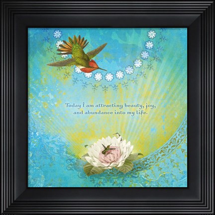 Framed Creative Visualization XV-Joy Print