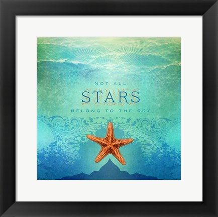 Framed Living Out Loud I-Stars Print