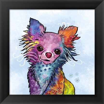 Framed Colorful Pets I Print