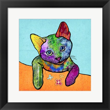 Framed Colorful Pets II Print