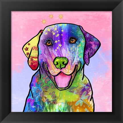 Framed Colorful Pets IV Print