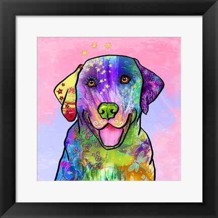 Framed Colorful Pets IV Print