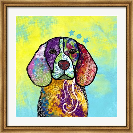Framed Colorful Pets V Print
