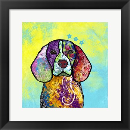 Framed Colorful Pets V Print