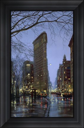 Framed Flatiron Rain Print