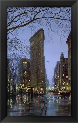 Framed Flatiron Rain Print