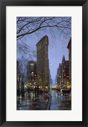 Framed Flatiron Rain Print