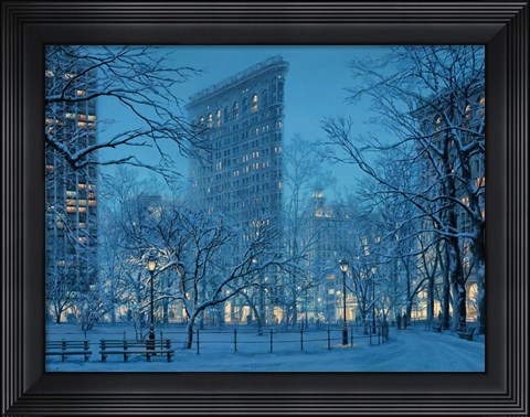 Framed Winter Icon Print