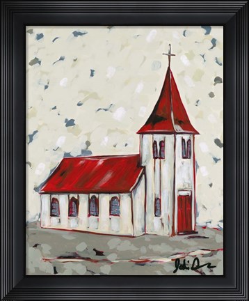 Framed Here is the Church Print